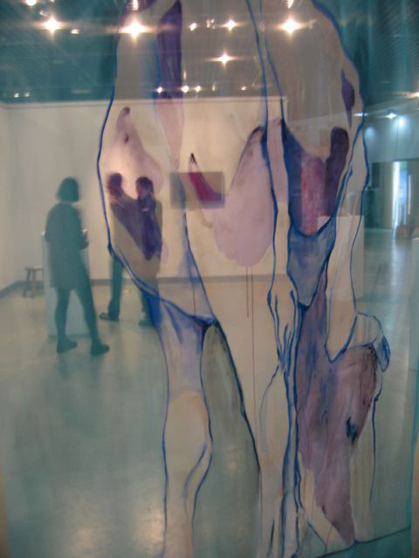 Cow Curtain 1 - installation view 2 ReMade Exhibition - TuShanWan Museum - Irish Wave 4 - Lorraine Whelan